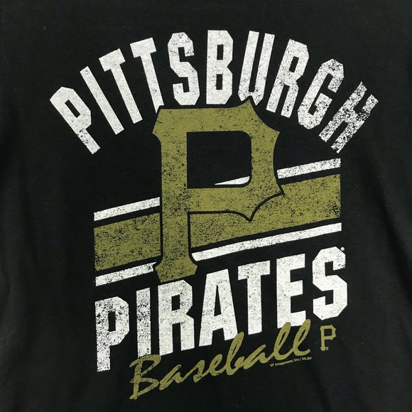 Pittsburg Pirates Baseball MLB Graphic T-Shirt Black Genuine Merchandise Small - Picture 2 of 6